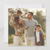 Uw eigen foto ontwerpen feestdagenkaart (Voorkant)