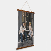 Uw eigen foto ontwerpen hangend wandkleed (Gebogen)