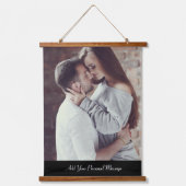 Uw eigen foto ontwerpen hangend wandkleed (Voorkant)