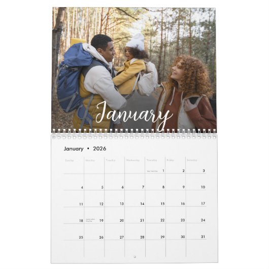 Uw eigen foto ontwerpen kalender (Jan 2026)