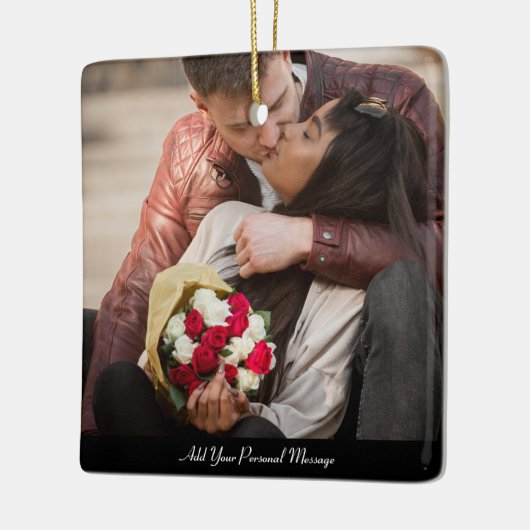 Uw eigen foto ontwerpen keramisch ornament (Links)