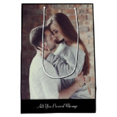 Uw eigen foto ontwerpen medium cadeauzakje (Achterkant)