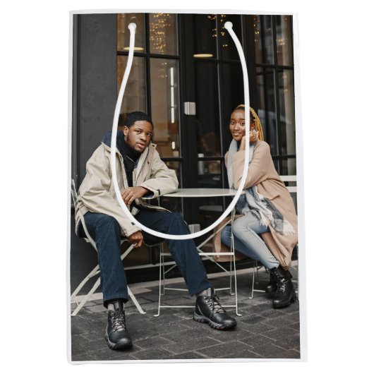 Uw eigen foto ontwerpen medium cadeauzakje (Voorkant)