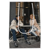 Uw eigen foto ontwerpen medium cadeauzakje (Achterkant)