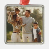 Uw eigen foto ontwerpen metalen ornament (Voorkant)