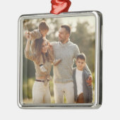 Uw eigen foto ontwerpen metalen ornament (Links)