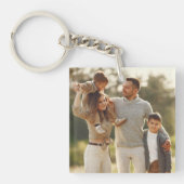 Uw eigen foto ontwerpen sleutelhanger (Voorkant)