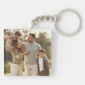 Uw eigen foto ontwerpen sleutelhanger (Achterkant)