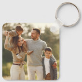 Uw eigen foto ontwerpen sleutelhanger (Achterkant)