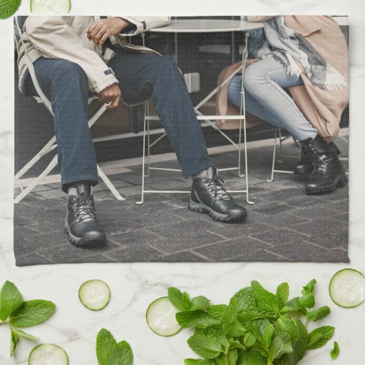 Uw eigen foto ontwerpen theedoek (Gevouwen)