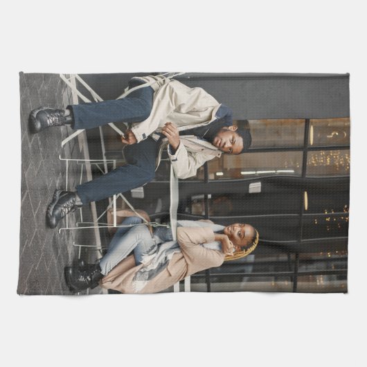 Uw eigen foto ontwerpen theedoek (Horizontaal)