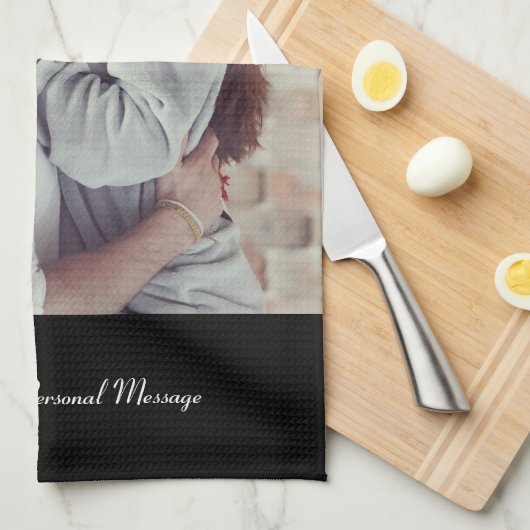 Uw eigen foto ontwerpen theedoek (Quarter Fold)