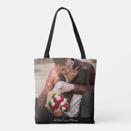 Uw eigen foto ontwerpen tote bag (Achterkant)