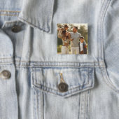 Uw eigen foto ontwerpen vierkante button 5,1 cm (In situ)