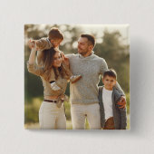 Uw eigen foto ontwerpen vierkante button 5,1 cm (Voorkant)