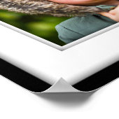 Uw eigen foto-Poster Square Framed Black Inlay Poster (Hoek)