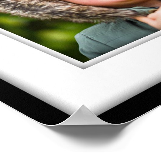 Uw eigen foto-Poster Square Framed Black Inlay Poster (Hoek)