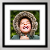 Uw eigen foto-Poster Square Framed Black Inlay Poster (Voorkant)