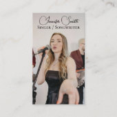 Uw eigen foto singer songwriter Visitekaartje (Voorkant)