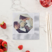 UW EIGEN FOTO Trouwreceptie Papieren servetten (Insitu)