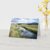 Uw eigen foto van een Geviste reis Kaart (Gele Bloem)