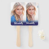 Uw eigen fotomonogram Afstuderen Handwaaier (Voorkant en achterkant)