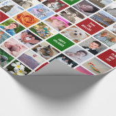 Uw eigen foto's | Aangepaste 51-Afbeelding Collage Cadeaupapier (Hoek)