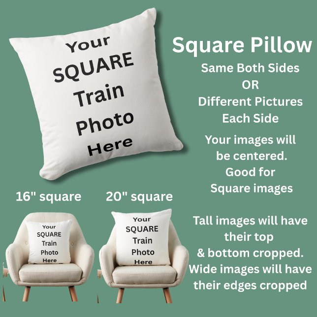 Uw eigen foto's op Square Pillow Kussen (Creator heeft geüpload)