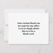 Uw eigen geüploade QR-code en bewerkbare retro-tek Bedankkaart (Achterkant)