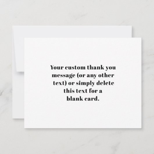 Uw eigen geüploade QR-code en bewerkbare retro-tek Bedankkaart (Achterkant)