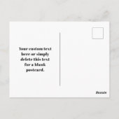 Uw eigen geüploade QR-code en bewerkbare retro-tek Briefkaart (Achterkant)