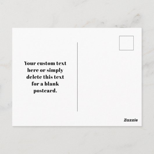 Uw eigen geüploade QR-code en bewerkbare retro-tek Briefkaart (Achterkant)