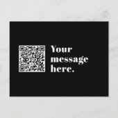 Uw eigen geüploade QR-code en bewerkbare retro-tek Briefkaart (Voorkant)