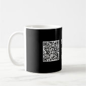 Uw eigen geüploade QR-code en bewerkbare retro-tek Koffiemok (Links)