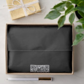 Uw eigen geüploade QR-code en bewerkbare retro-tek Tissuepapier (Geschenk)