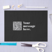 Uw eigen geüploade QR-code en bewerkbare retro-tek Tissuepapier (Craft)