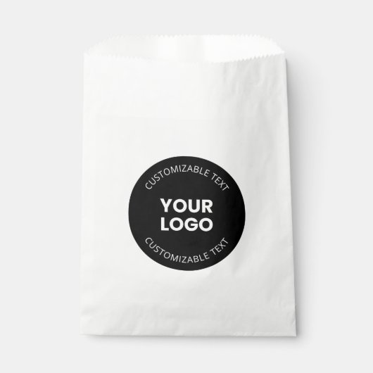 Uw eigen geüploade zakelijke Logo met bewerkbare t Bedankzakje (Voorkant)