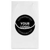 Uw eigen geüploade zakelijke Logo met bewerkbare t Klein Cadeauzakje (Achterkant)