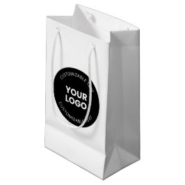 Uw Eigen Geüploade Zakelijke Logo met Bewerkbare T Klein Cadeauzakje
