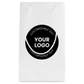 Uw eigen geüploade zakelijke Logo met bewerkbare t Klein Cadeauzakje (Voorkant)