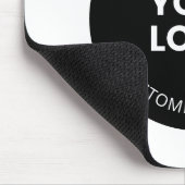 Uw eigen geüploade zakelijke Logo met bewerkbare t Muismat (Hoek)