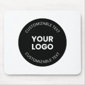 Uw eigen geüploade zakelijke Logo met bewerkbare t Muismat (Voorkant)