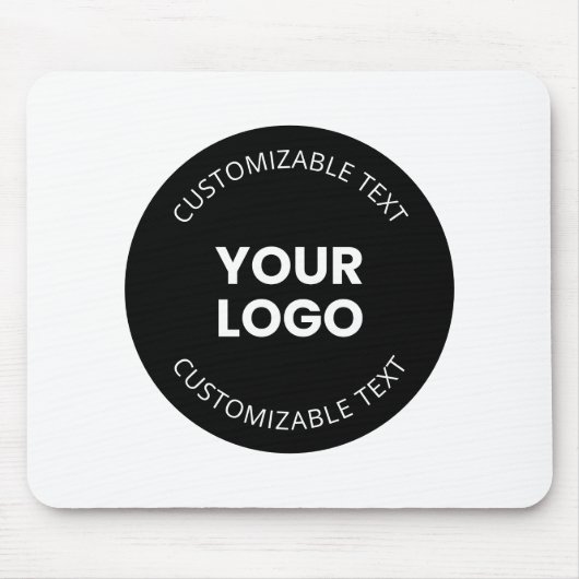 Uw eigen geüploade zakelijke Logo met bewerkbare t Muismat (Voorkant)