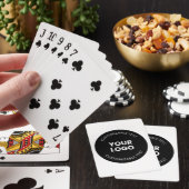 Uw eigen geüploade zakelijke Logo met bewerkbare t Pokerkaarten (Insitu)