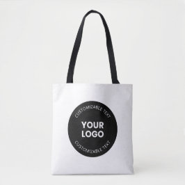 Uw eigen geüploade zakelijke Logo met bewerkbare t Tote Bag