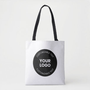 Uw eigen geüploade zakelijke Logo met bewerkbare t Tote Bag