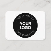 Uw eigen geüploade zakelijke Logo met bewerkbare t Visitekaartje (Voorkant)