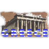 Uw eigen Griekenland Parthenon Sticker (Voorkant)