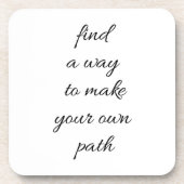 Uw eigen harde plastic Onderzetter op pad (Voorkant)