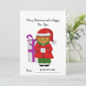 Uw eigen kerstkaart (Staand voorkant)